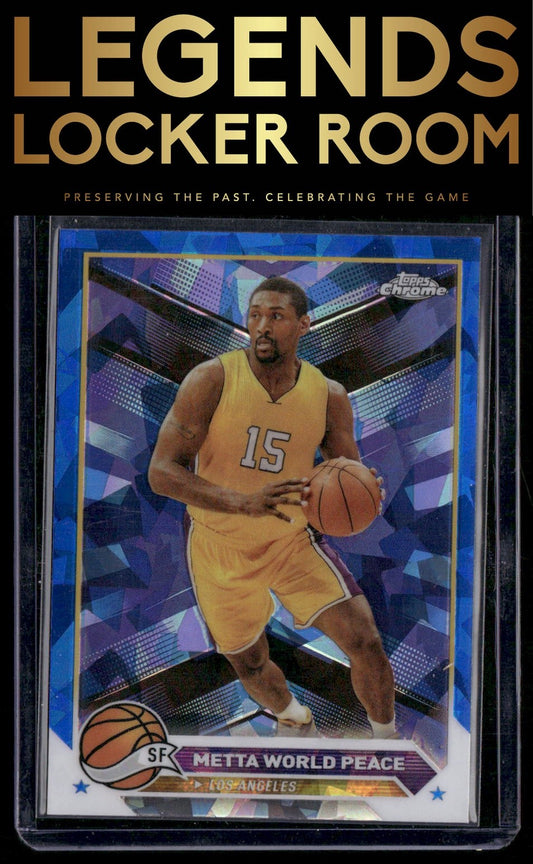 2023-24 Topps Chrome Sapphire #13 Metta World Peace