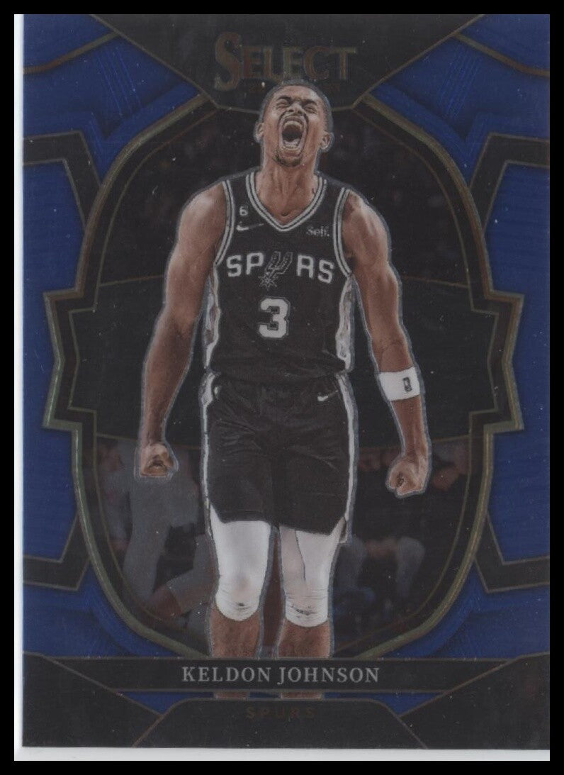 2022-23 Panini Select #54 Keldon Johnson Blue (Retail Base)