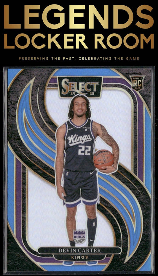 2024-25 Panini Select #174 Devin Carter Light Blue Prizm #/299