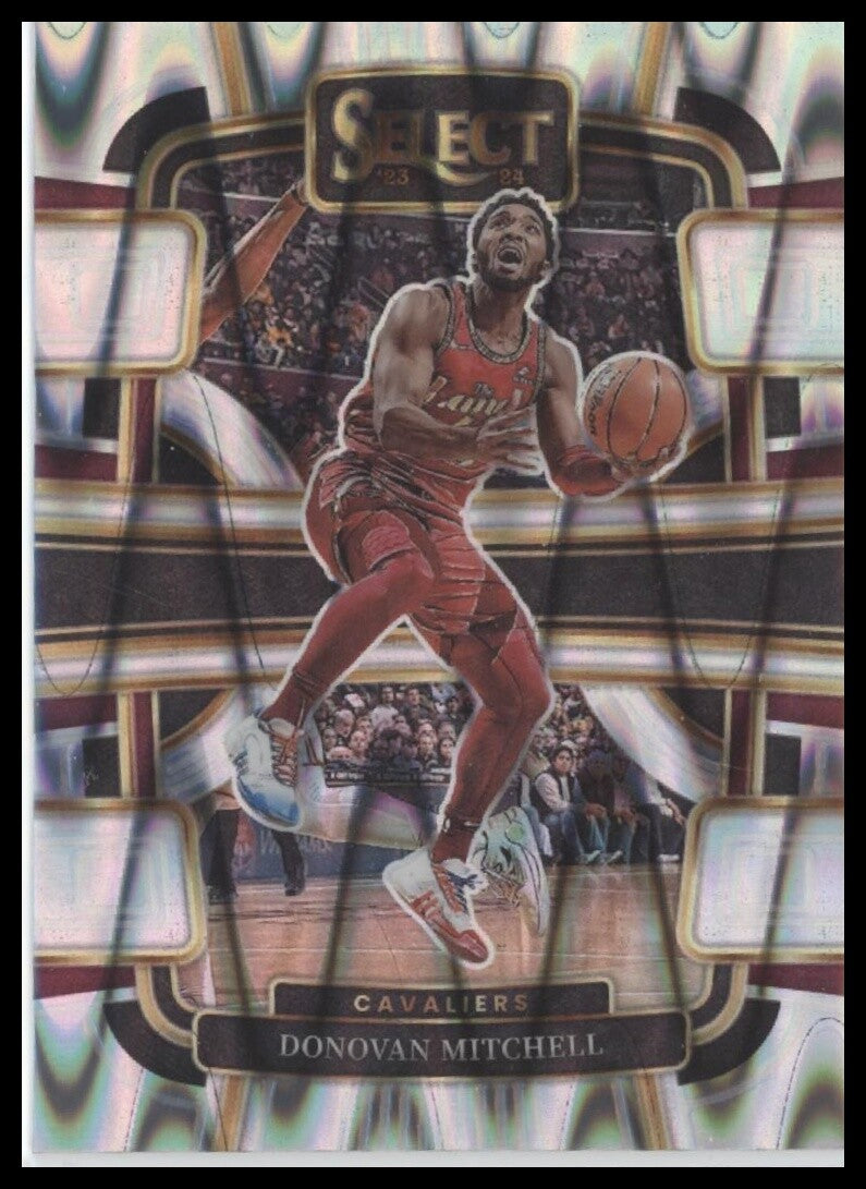 2023-24 Panini Select #38 Donovan Mitchell Silver Prizms
