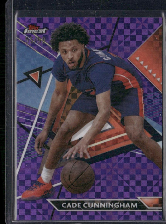 2023-24 Finest #118 Cade Cunningham Purple Checkerboard Refractors #/99