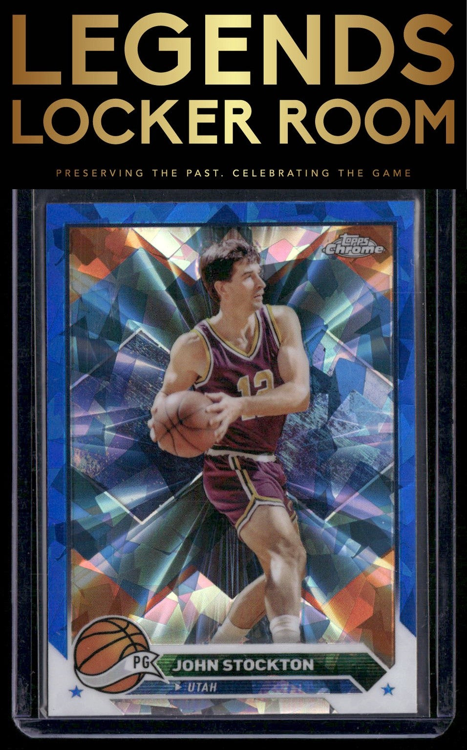 2023-24 Topps Chrome Sapphire Edition #149 John Stockton