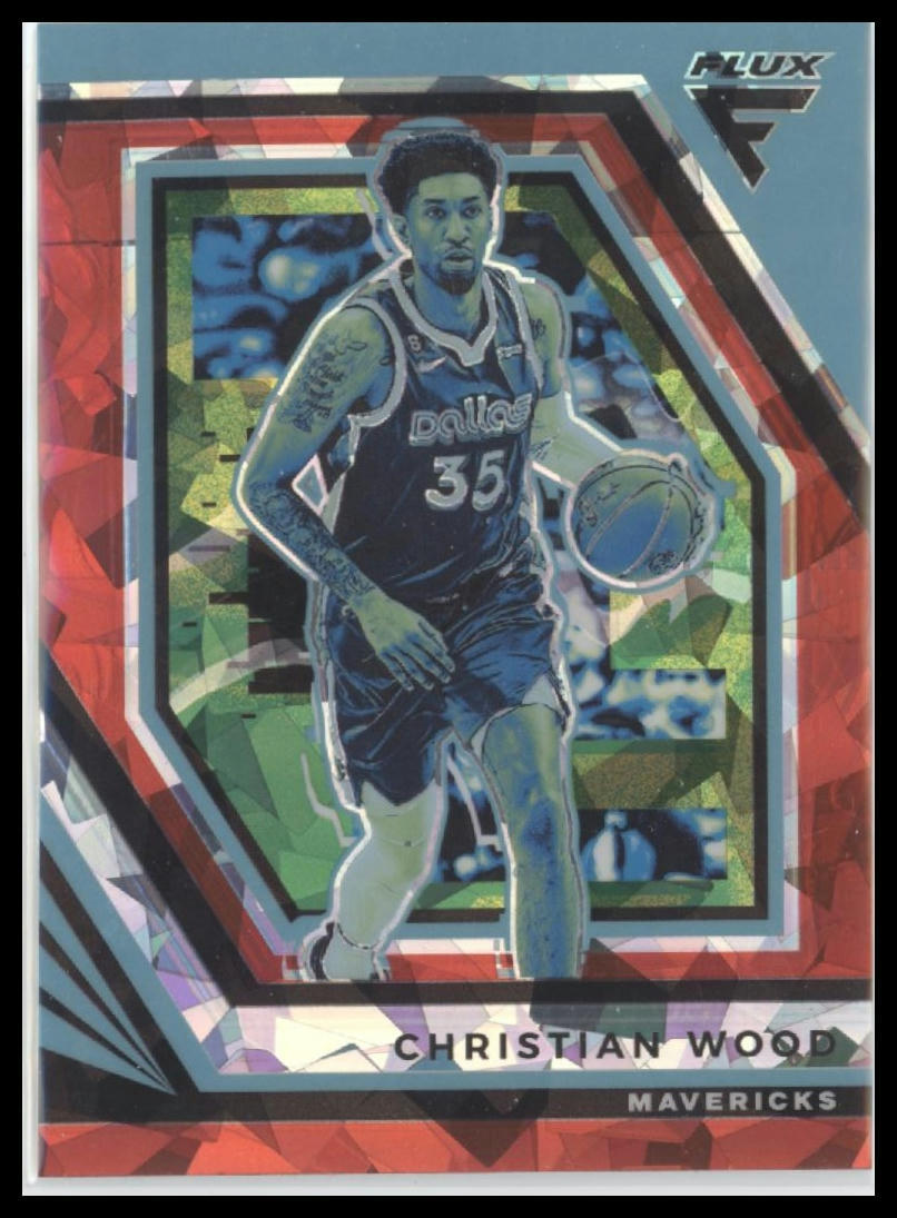 2022-23 Panini Flux #155 Christian Wood Red Cracked Ice