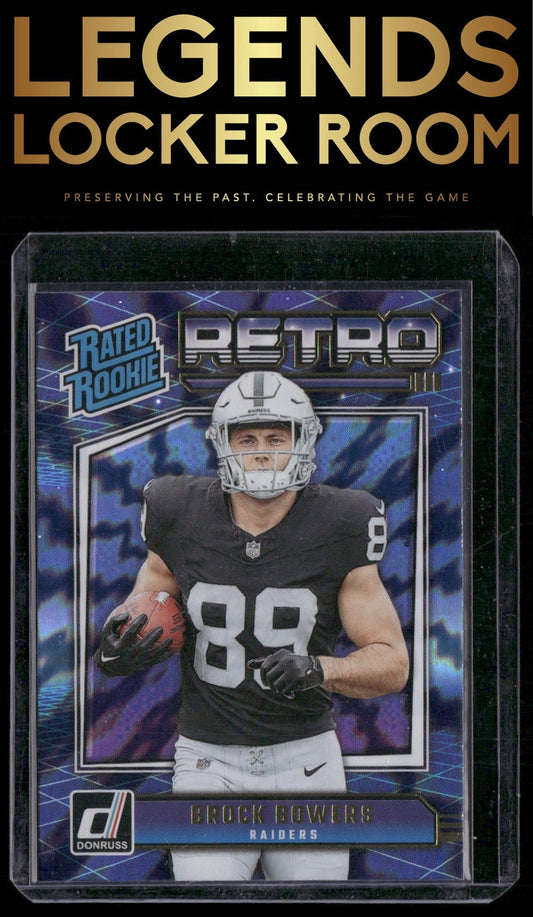 2024 Donruss #9 Brock Bowers Rated Rookies Retro