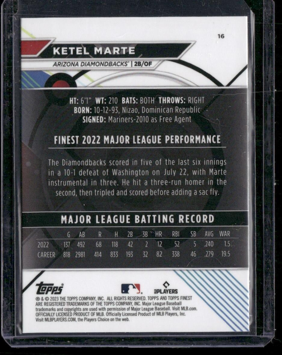 2023 Finest #16 Ketel Marte