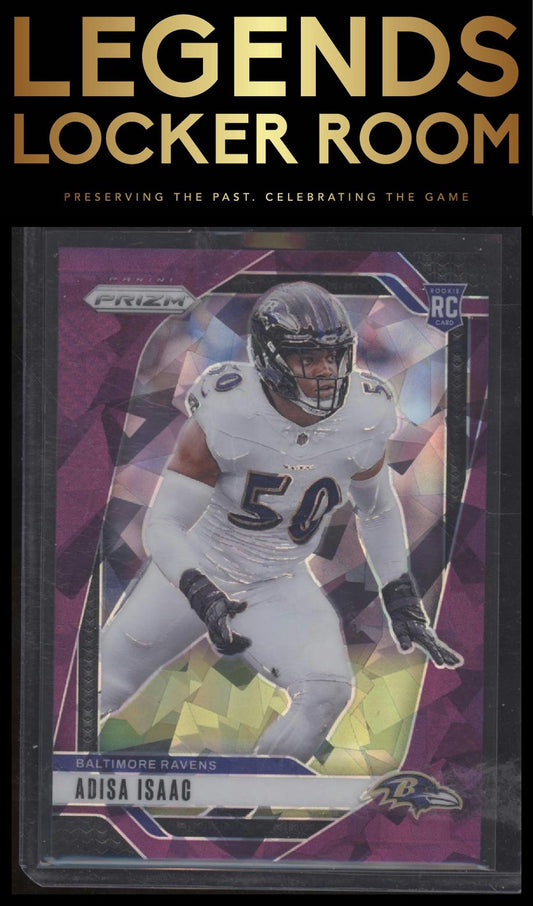 2024 Panini Prizm #302 Adisa Isaac Purple Ice #/225