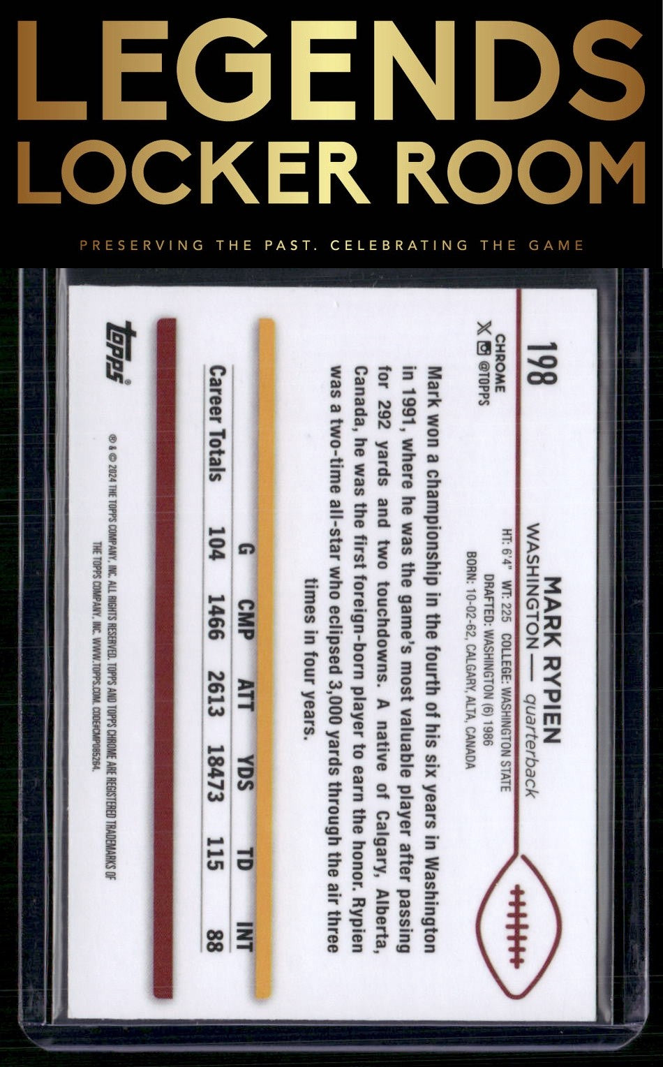 2024 Topps Chrome #198 Mark Rypien