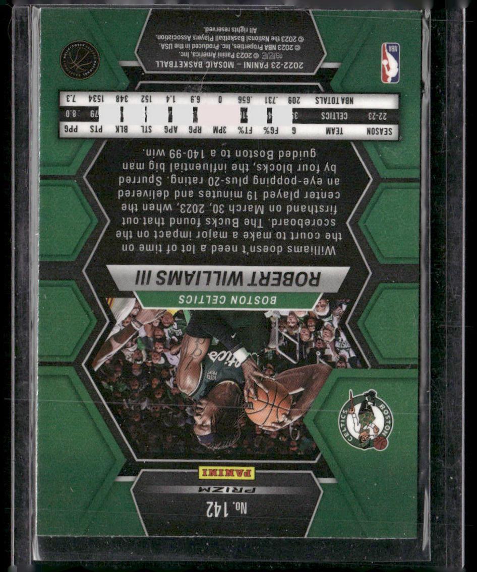 2022-23 Panini Mosaic #142 Robert Williams III Silver