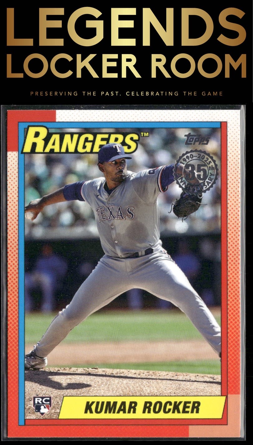 2025 Topps Kumar Rocker 1990 Topps Baseball 35th Anniversary