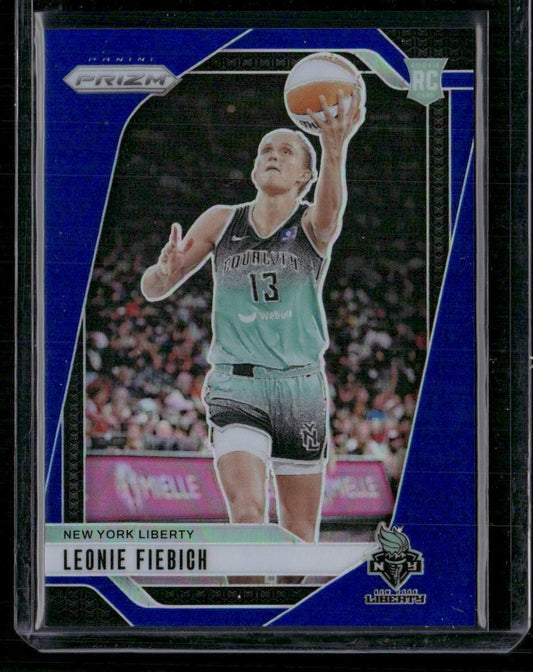 2024 Panini Prizm WNBA #30 Leonie Fiebich Blue Prizms #/199