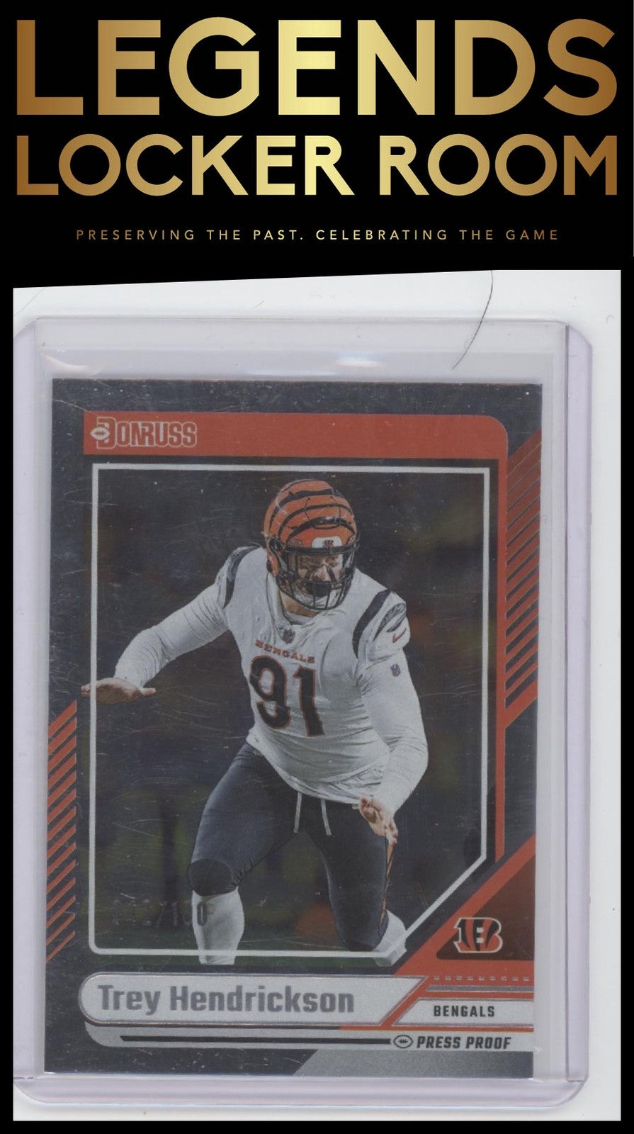 2024 Donruss #167 Trey Hendrickson Press Proof Silver #/100