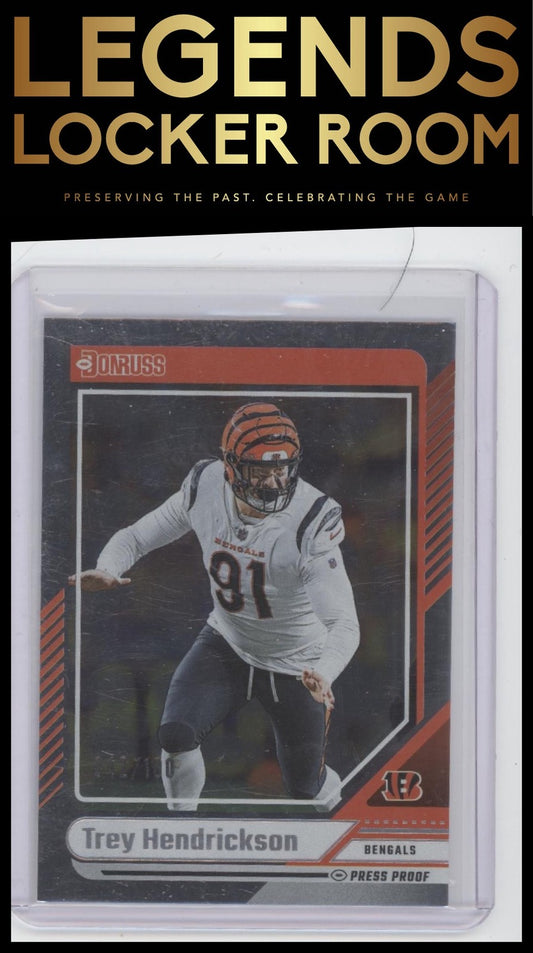 2024 Donruss #167 Trey Hendrickson Press Proof Silver #/100