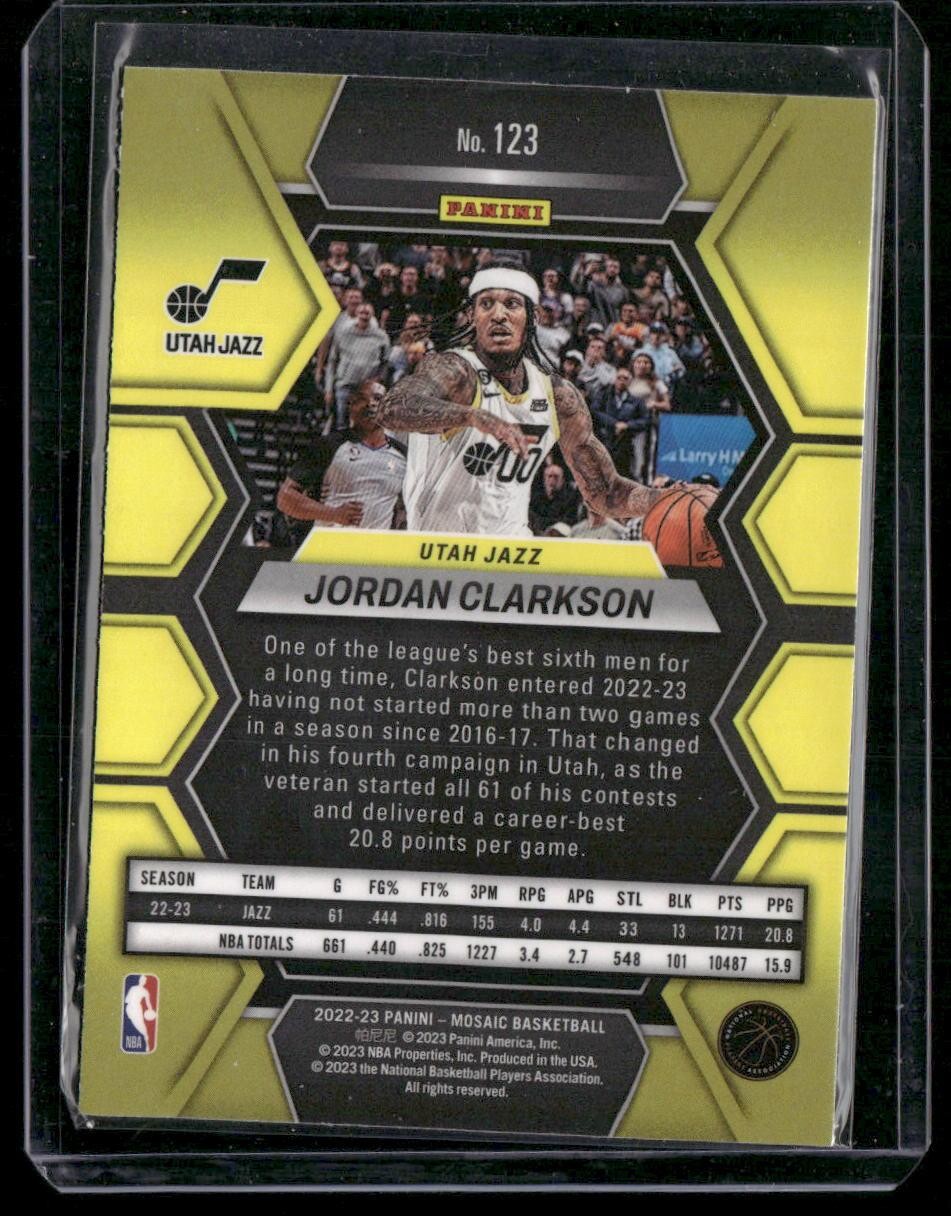 2022-23 Panini Mosaic #123 Jordan Clarkson