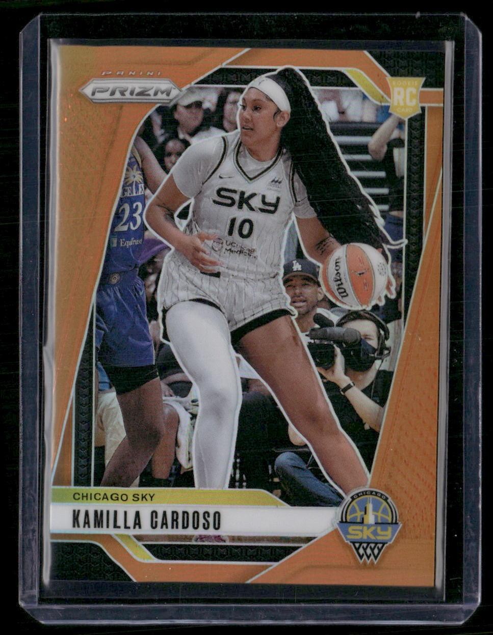2024 Panini Prizm WNBA #93 Kamilla Cardoso Orange Prizms #/99