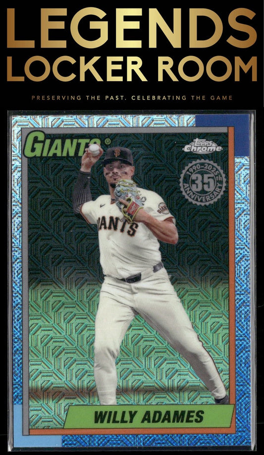 2025 Topps Willy Adames 1990 Topps Baseball 35th Chrome Mojo