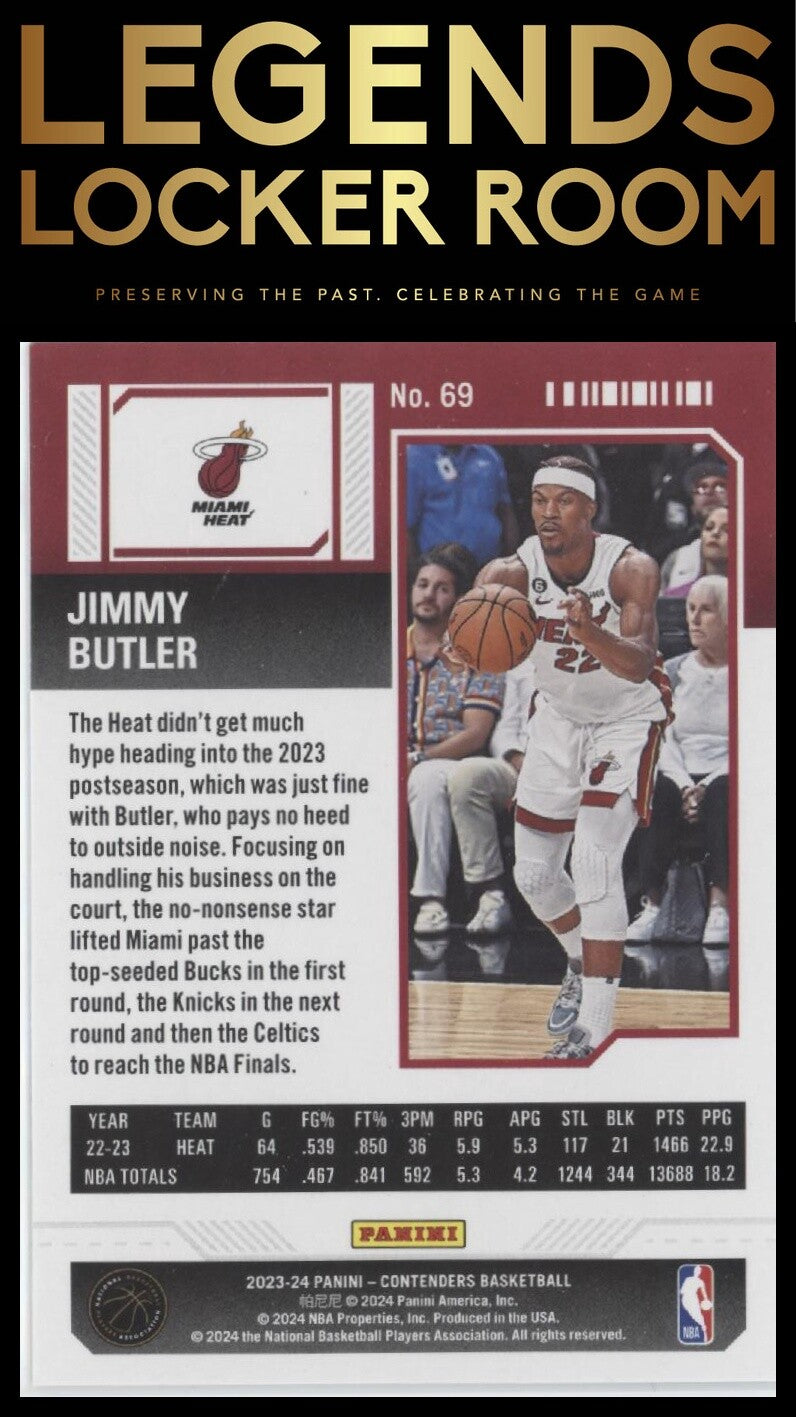 2023-24 Panini Contenders #69 Jimmy Butler Season Ticket Retail