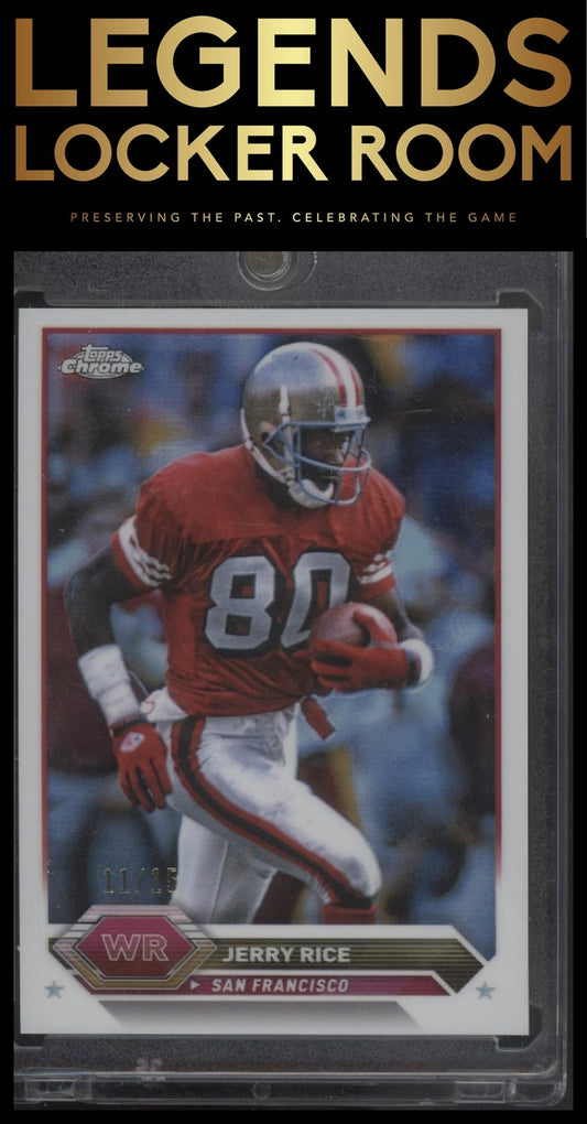 2023 Topps Composite #17 Jerry Rice Topps Chrome White Refractor #/15