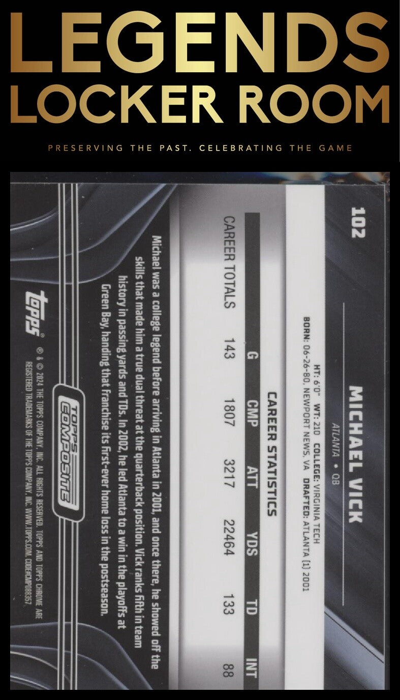 2023 Topps Chrome Black #102 Michael Vick