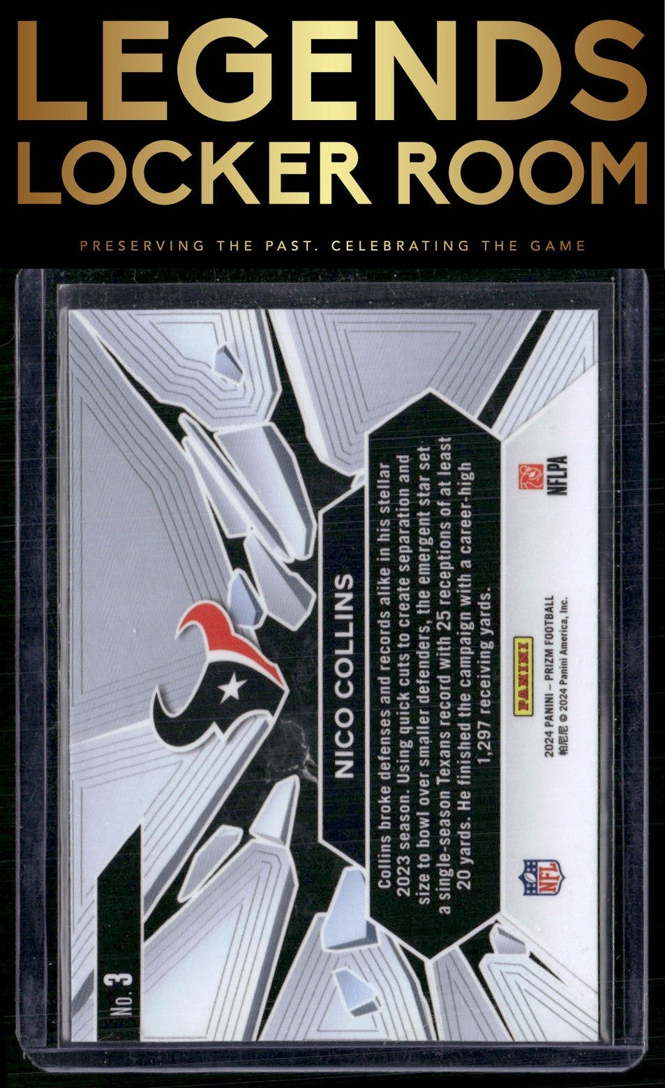 2024 Panini Prizm #3 Nico Collins Prizm Break