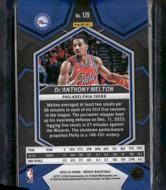 2023-24 Panini Mosaic #129 De'Anthony Melton