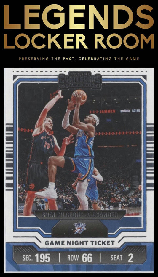 2023-24 Panini Contenders #11 Shai Gilgeous-Alexander Game Night Ticket