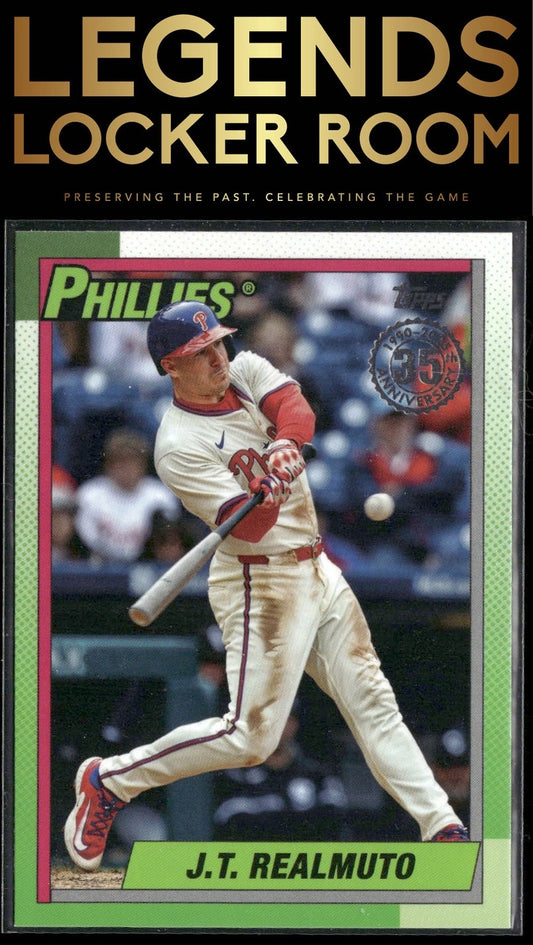 2025 Topps J.T. Realmuto 1990 Topps Baseball 35th Anniversary