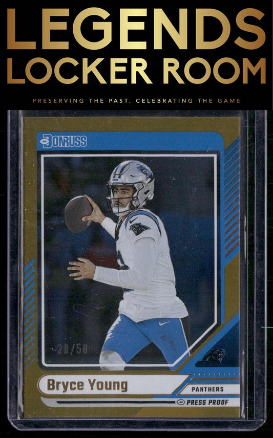2024 Donruss #290 Bryce Young Press Proof Gold #/50