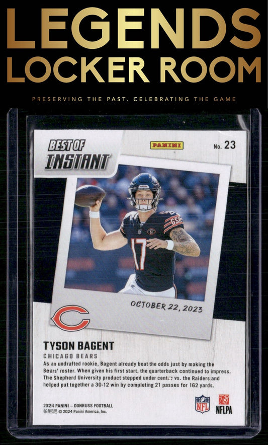 2024 Donruss #23 Tyson Bagent Best of Panini Instant