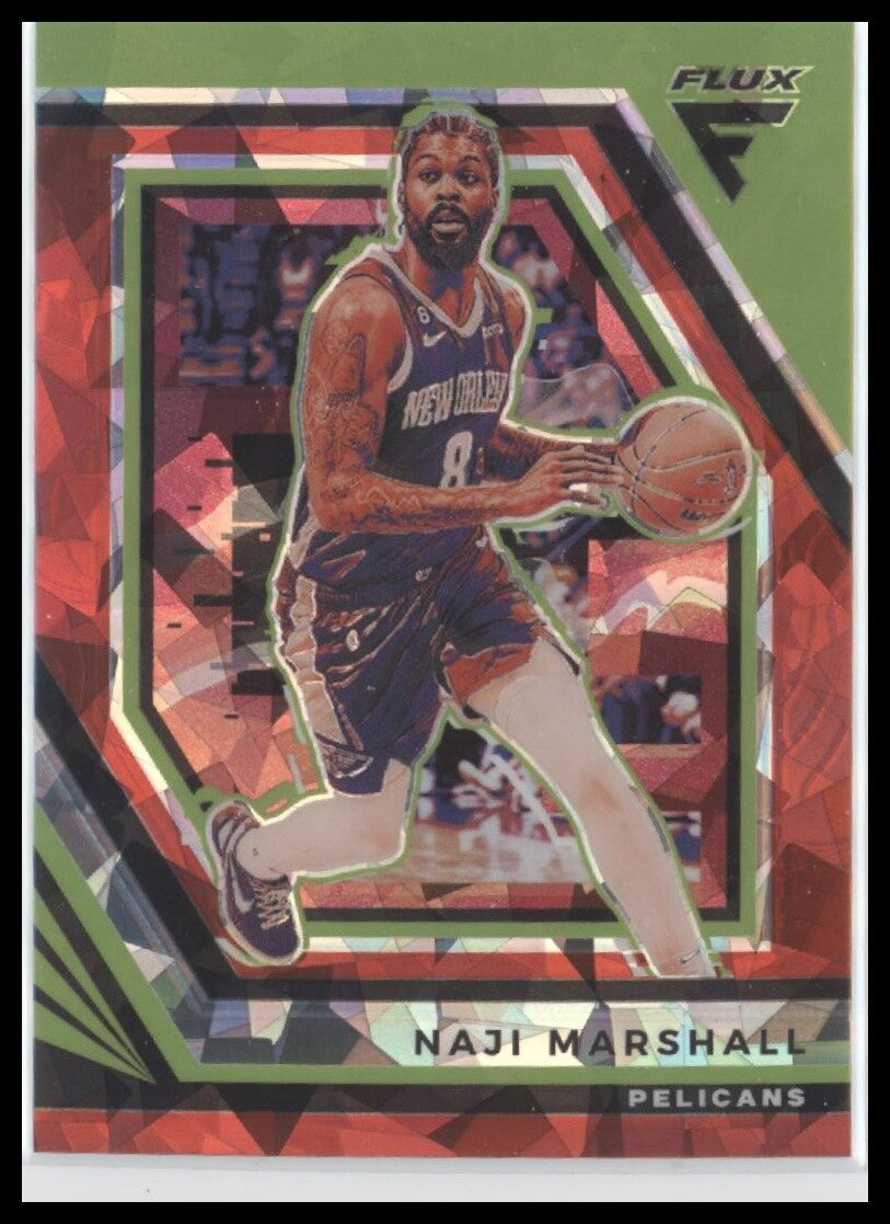 2022-23 Panini Flux #48 Naji Marshall Red Cracked Ice