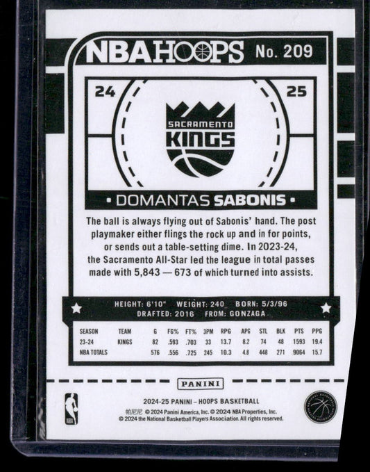2024-25 Hoops #209 Domantas Sabonis