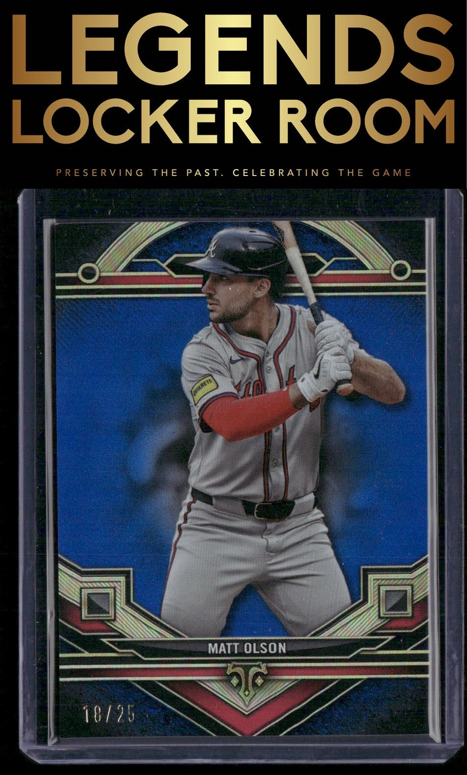 2024 Topps Triple Threads #124 Matt Olson Sapphire #/25