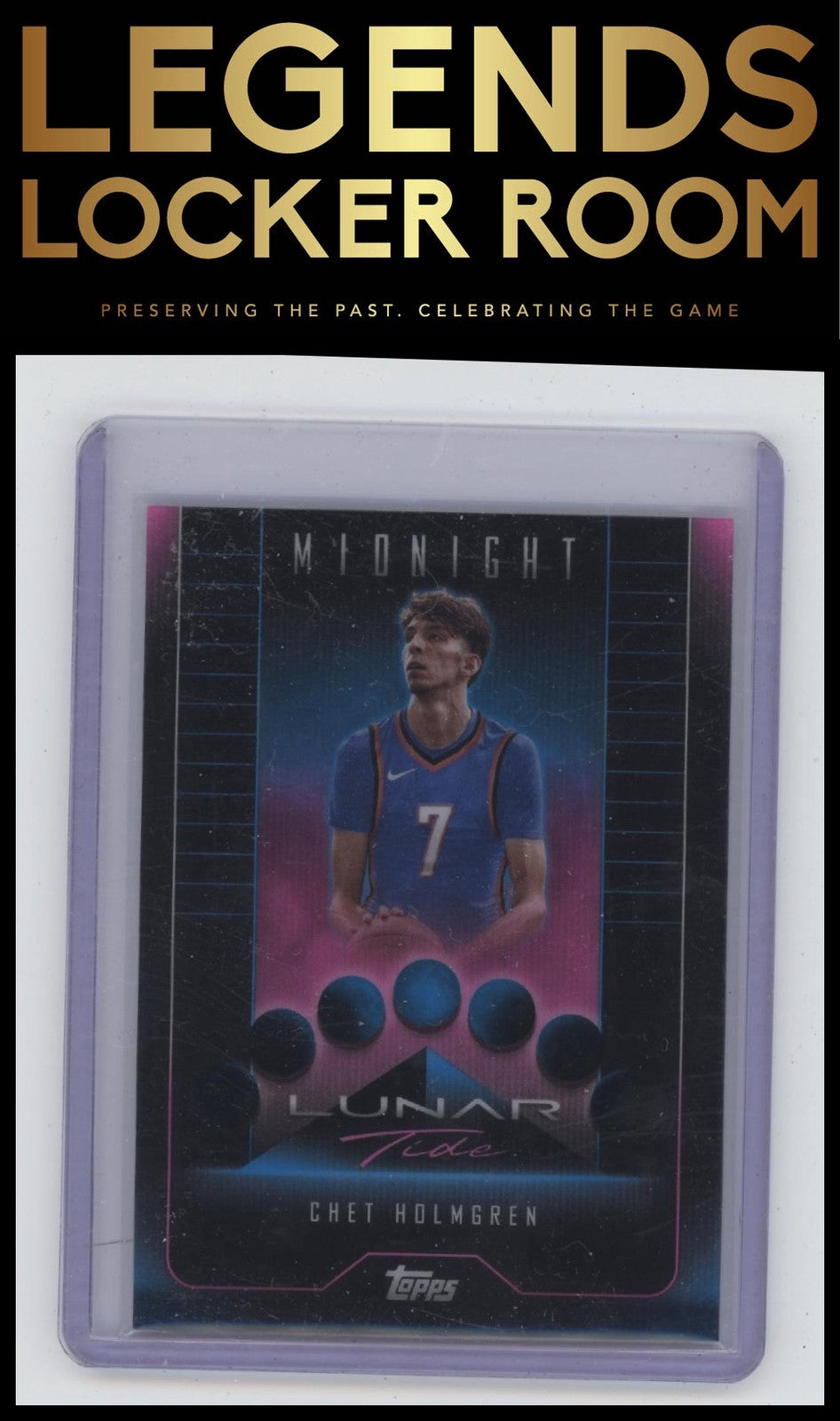 2023-24 Topps Midnight #LT-7 Chet Holmgren Lunar Tide