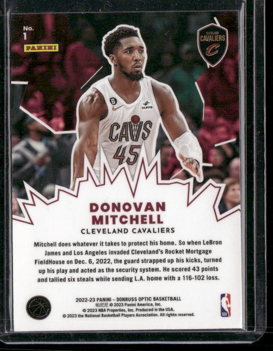2022-23 Donruss Optic #1 Donovan Mitchell My House
