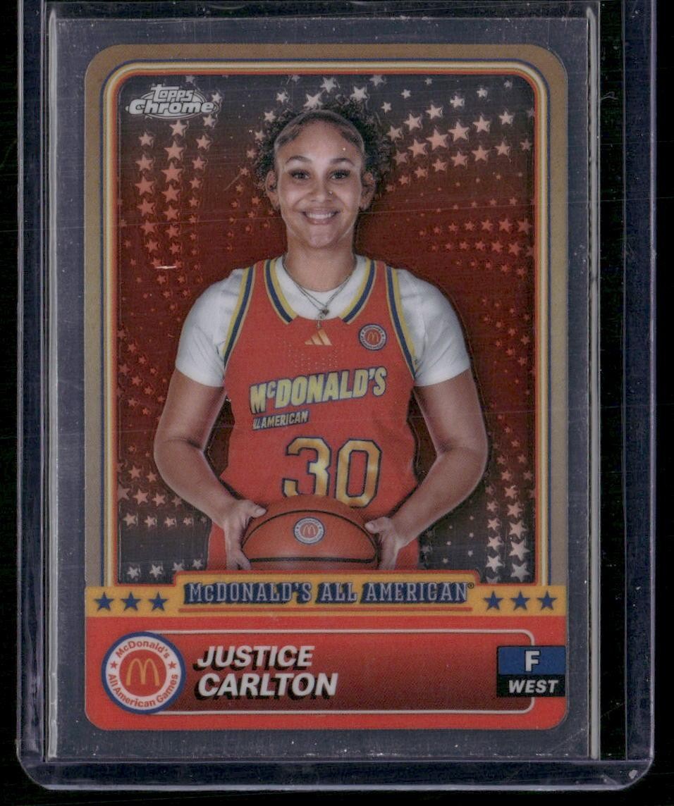 2024 Topps Chrome McDonald's All-American #65 Justice Carlton