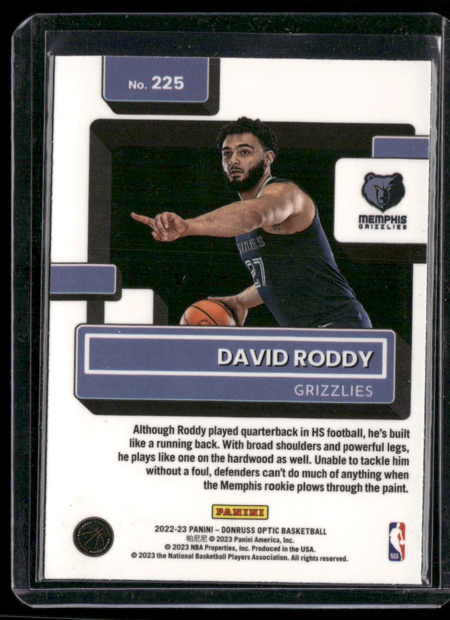 2022-23 Donruss Optic #225 David Roddy
