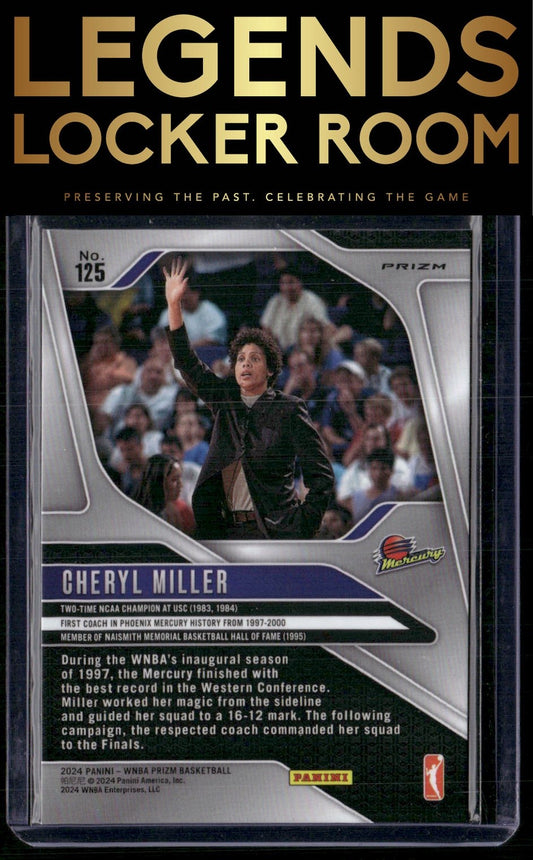 2024 Panini Prizm WNBA #125 Cheryl Miller Silver Prizms