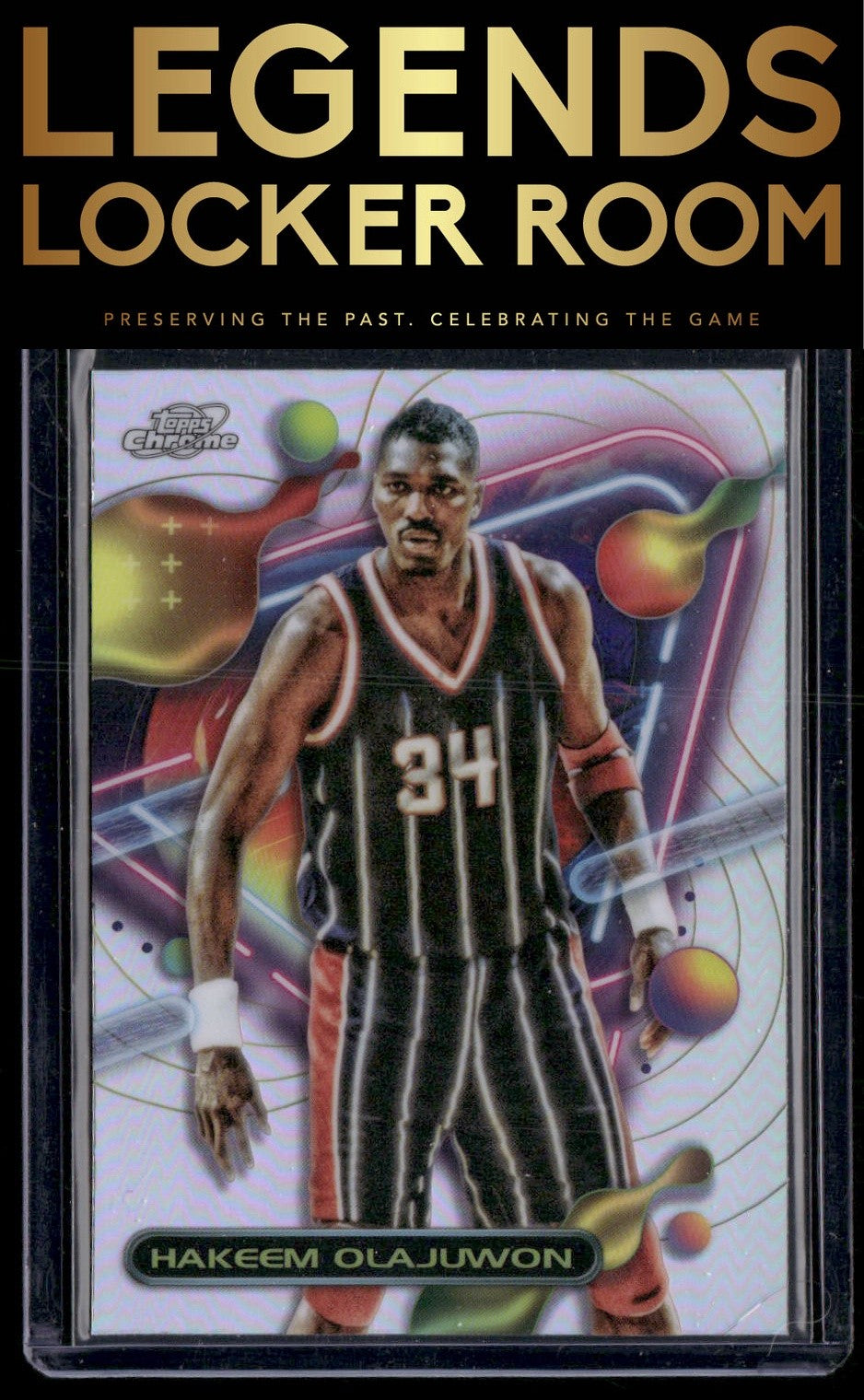 2023-24 Topps Chrome Cosmic #47 Hakeem Olajuwon Refractors