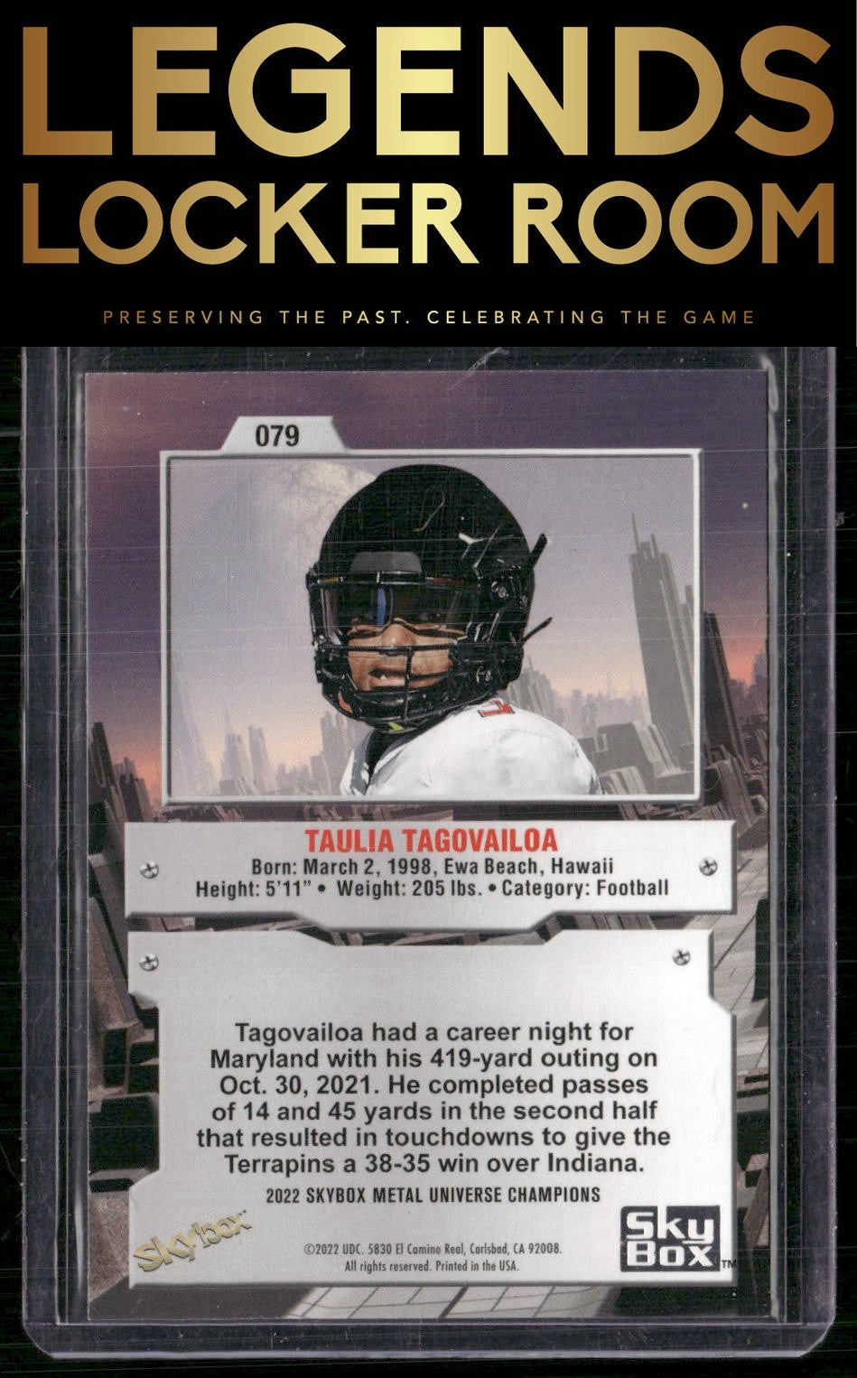 2022 SkyBox Metal Universe Champions #079 Taulia Tagovailoa