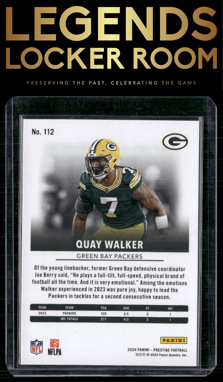 2024 Panini Prestige #112 Quay Walker