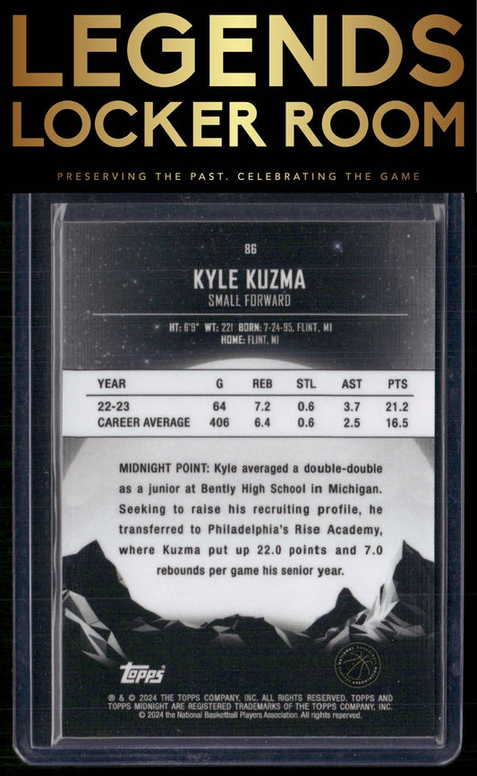 2023-24 Topps Midnight #86 Kyle Kuzma