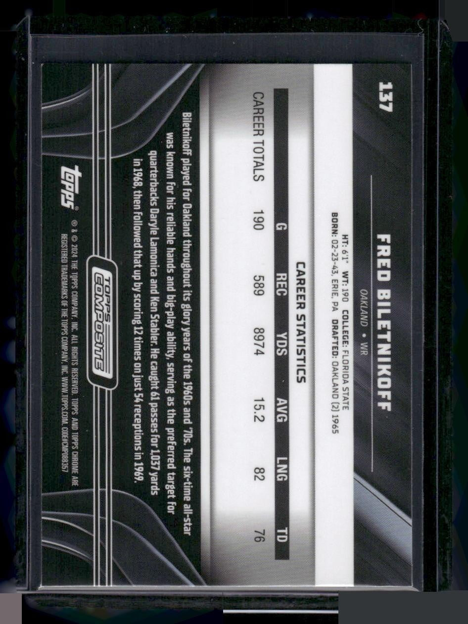 2023 Topps Composite #137 Fred Biletnikoff