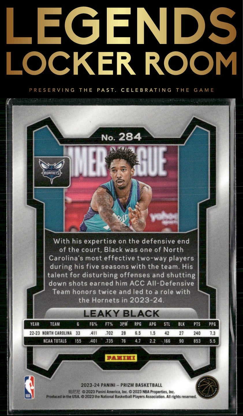 2023-24 Panini Prizm #284 Leaky Black