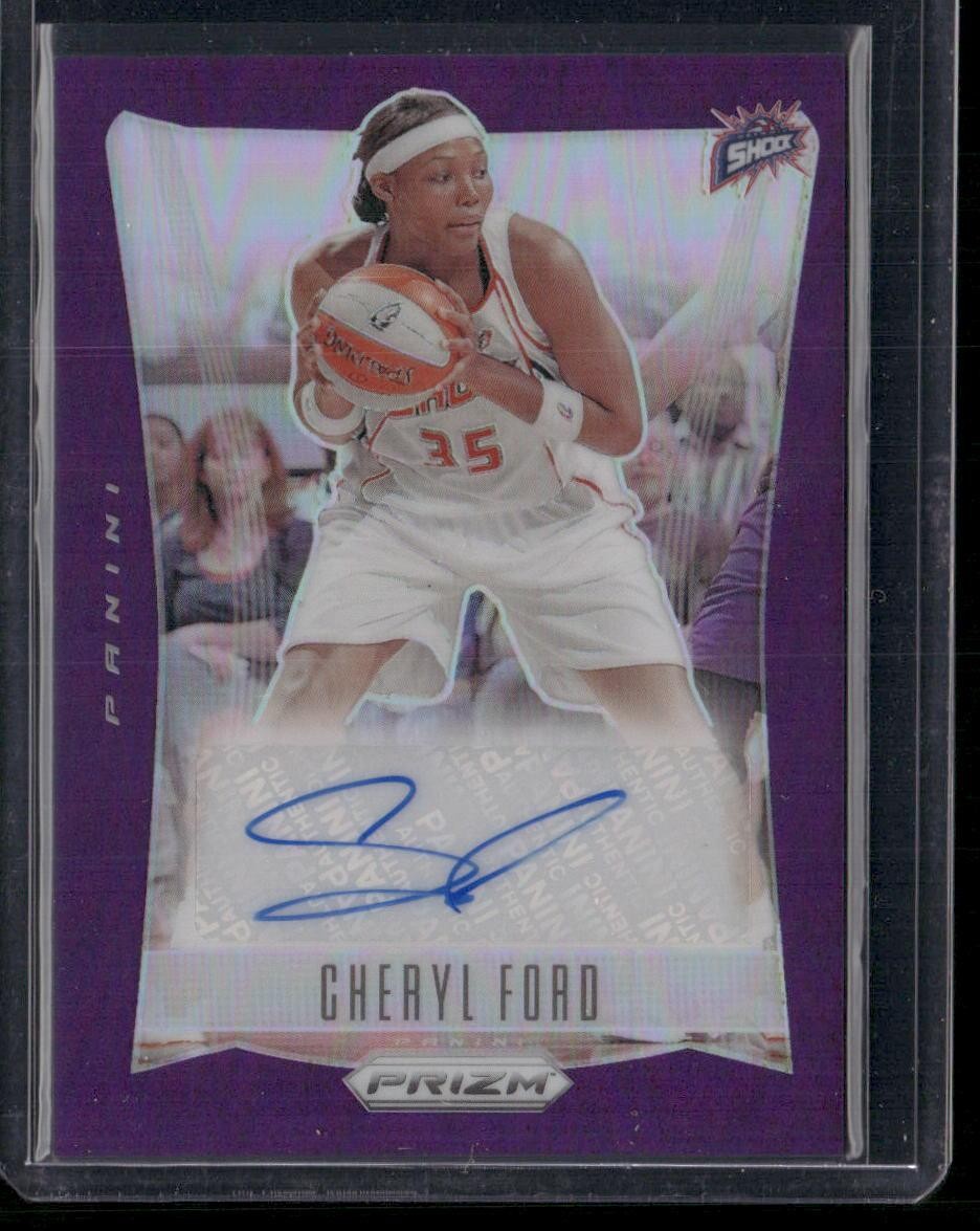 2024 Panini Prizm WNBA Cheryl Ford Throwback Signatures Prizms Purple /49