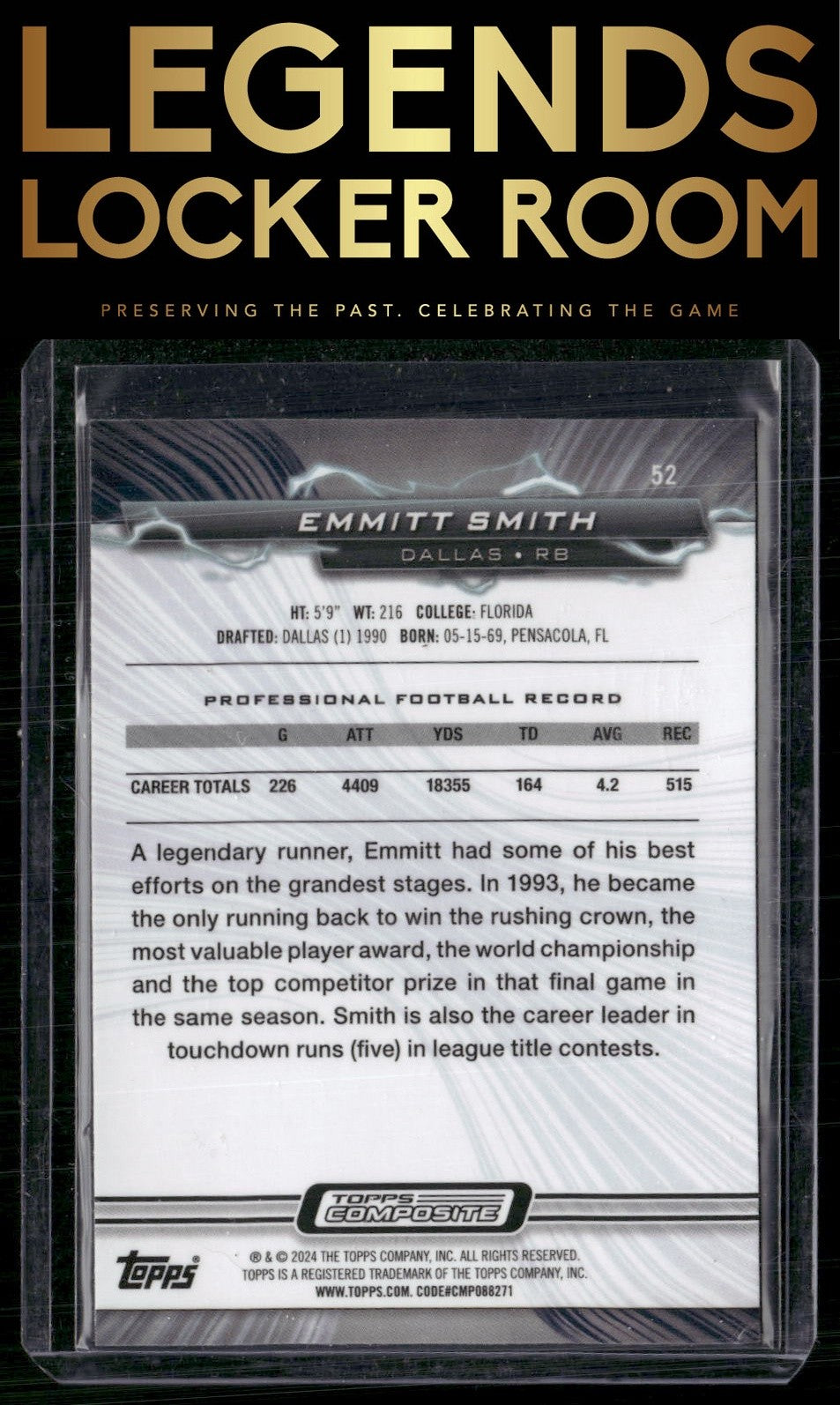 2023 Topps Composite #52 Emmitt Smith