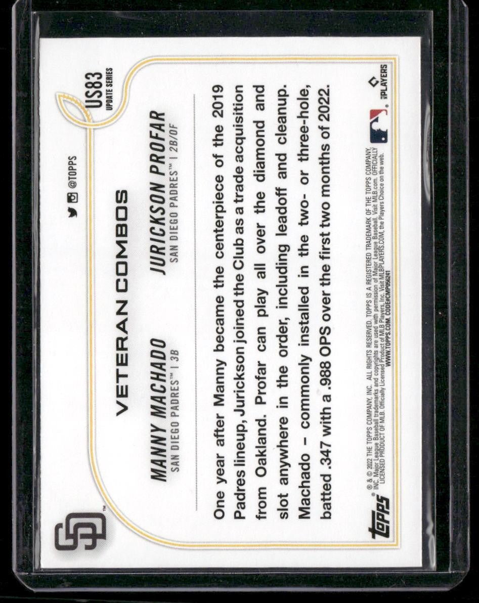 2022 Topps Update #US83 Picture Perfect (Manny Machado / Jurickson Profar)