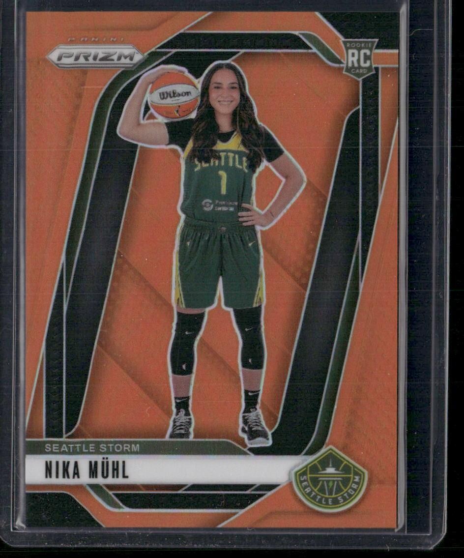 2024 Panini Prizm WNBA #146 Nika Muhl Orange Prizms #/99