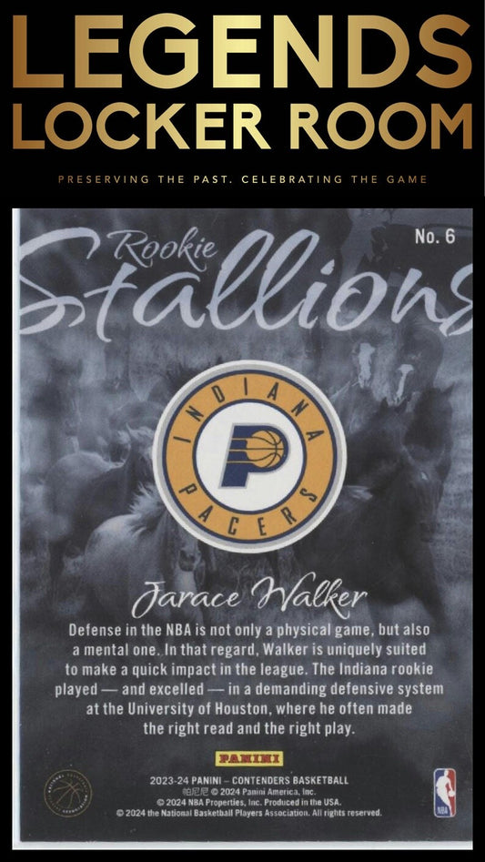 2023-24 Panini Contenders #6 Jarace Walker Rookie Stallions