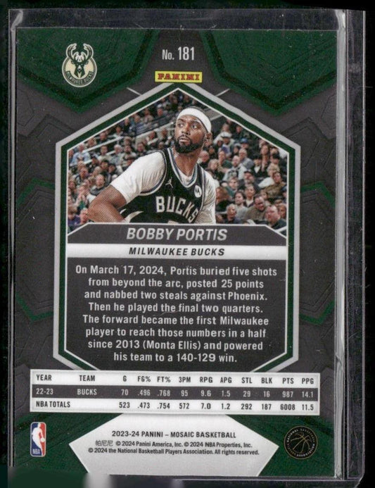 2023-24 Panini Mosaic #181 Bobby Portis