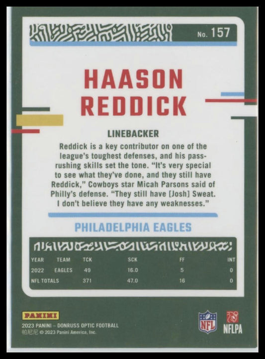 2023 Donruss Optic #157 Haason Reddick