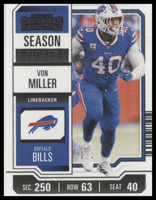 2023 Panini Contenders #13 Von Miller Season Ticket Retail